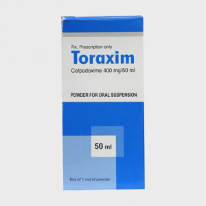 Bột đông khô pha hỗn dịch uống Toraxim 400mg kháng sinh điều trị nhiễm khuẩn (chai 50ml)