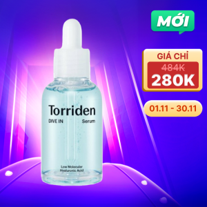Torriden DIVE IN Tinh chất dưỡng da giúp dưỡng ẩm và làm dịu da 50ml