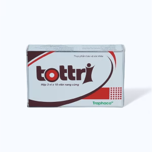 Viên uống Traphaco Tottri hỗ trợ làm co các búi trĩ, bền vững thành mạch (Hộp 30 viên)
