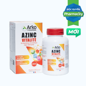 TPBVSK Arkopharma Azinc Vitalite Bổ Sung Vitamin và Khoáng Chất Giúp Tăng Cường Sức Khỏe (Hộp 120 viên)