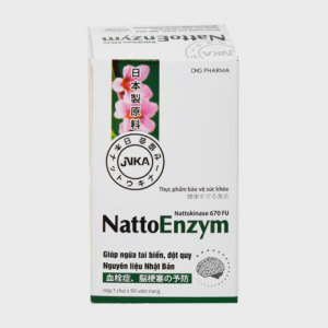 Thực phẩm bảo vệ sức khỏe DHG Pharma NattoEnzym Hỗ trợ làm tan cục máu đông (Hộp 90 viên)