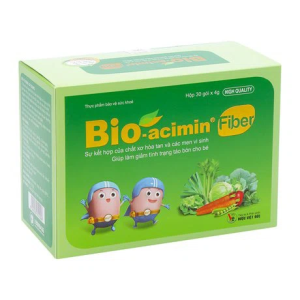 Thực phẩm bảo vệ sức khỏe Bio-Acimin Fiber Men vi sinh Bổ sung vi khuẩn có lợi cho hệ vi sinh đường ruột (Hộp 30 gói)
