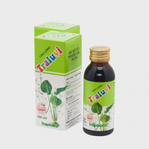 Siro Traluvi điều trị biếng ăn, ra mồ hôi trộm, cơ thể suy nhược, người nóng, đau lưng (chai 100ml)