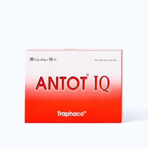 Thực phẩm bảo vệ sức khỏe TRAPHACO Antot IQ nâng cao đề kháng và tăng hấp thu cho trẻ từ 2 tuổi (Hộp 20 ống x 10ml)