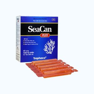 Dung dịch bổ sung calci tự nhiên từ tảo biển đỏ TRAPHACO SeaCan Plus (Hộp 4 vỉ x 5 ống)