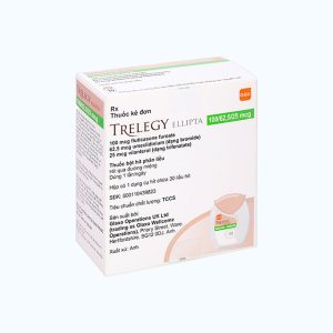 Bột hít phân liều Trelegy Ellipta GSK điều trị bệnh phổi tắc nghẽn mạn tính (30 liều hít)