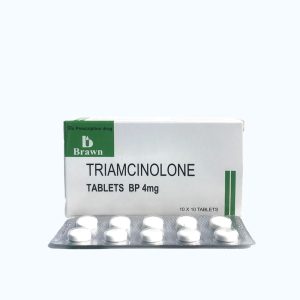Viên nén Triamcinolone 4mg kháng viêm, điều trị viêm thấp khớp, chống dị ứng (10 vỉ x 10 viên)