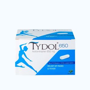 Viên nang TYDOL 650MG giảm đau từ nhẹ đến vừa và hạ sốt (10 vỉ x 10 viên)