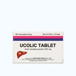 Viên nén Ucolic 200mg Nexpharm điều trị sỏi mật, cải thiện chức năng gan (5 vỉ x 10 viên)