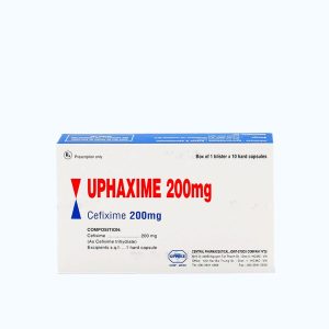 Viên nang Uphaxime 200mg kháng sinh điều trị nhiễm khuẩn (1 vỉ x 10 viên)