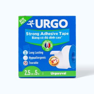 Băng keo y tế lụa có độ dính cao URGO Syval Strong Adhesive (1 Cuộn)