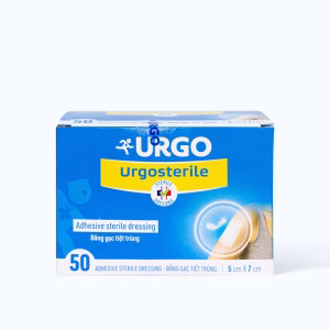 Băng gạc tiệt trùng URGOSTERILE bảo vệ vết thương 5cm x 7cm (50 miếng)