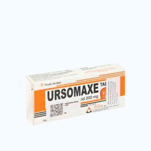 Viên nén Ursomaxe 200mg hỗ trợ điều trị các bệnh gan mạn tính, sỏi mật (3 vỉ x 10 viên)