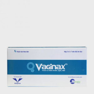 Viên đặt âm đạo Vaginax điều trị viêm âm đạo (2 vỉ x 7 viên)