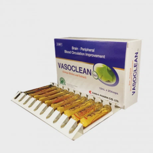 Dung dịch uống Vasoclean Sol 10ml điều trị sa sút trí tuệ ở người lớn (2 vỉ x 10 ống)