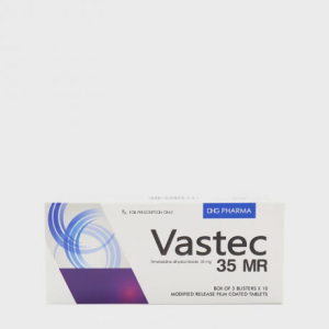 Viên nén bao phim giải phóng có biến đổi Vastec 35mg MR điều trị đau thắt ngực ổn định (5 vỉ x 10 viên)