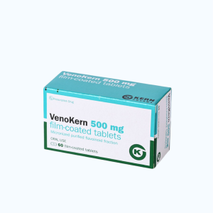 Viên bao phim Venokern 500mg điều trị trĩ, suy giãn tĩnh mạch (6 vỉ x 10 viên)
