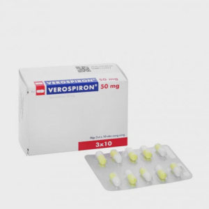Viên nang Verospiron 50 mg điều trị phù, tăng huyết áp (3 vỉ x 10 viên)