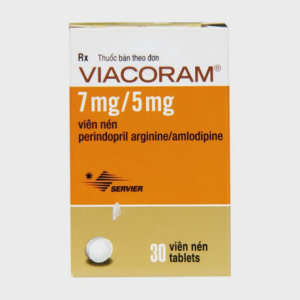 Viên nén Viacoram 7mg/5mg điều trị tăng huyết áp (chai 30 viên)