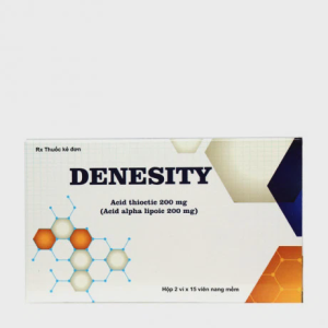 Viên nang Denesity 200mg hỗ trợ điều trị các rối loạn cảm giác do bệnh viêm đa dây thần kinh đái tháo đường (2 vỉ x 15 viên)