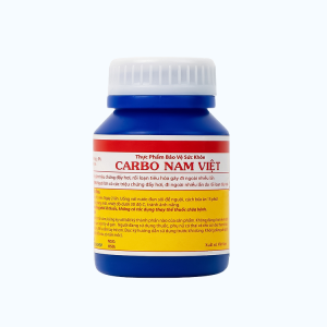 Viên nén Carbo Nam Việt điều trị đau bụng, đầy hơi, tiêu chảy (chai 100 viên)
