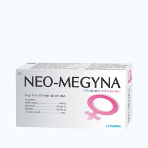 Viên đặt âm đạo Neo-Megyna điều trị viêm âm đạo (1 vỉ x 10 viên)