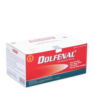Viên nén Dolfenal 500mg giảm đau, kháng viêm đau khớp, đau răng, đau đầu (25 vỉ x 4 viên)