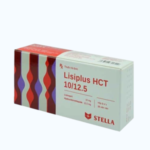 Viên nén Lisiplus HCT 10/12.5 Stella điều trị tăng huyết áp nguyên phát (3 vỉ x 10 viên)
