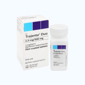 Viên nén Trajenta duo 2.5mg/500mg điều trị đái tháo đường type 2 (chai 14 viên)