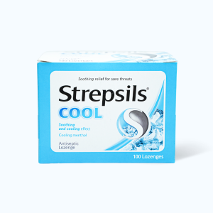 Viên ngậm Strepsils Cool trị đau họng (50 gói x 2 viên)