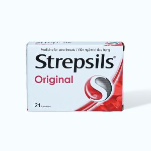 Viên ngậm Strepsils Original trị đau họng (2 vỉ x 12 viên)