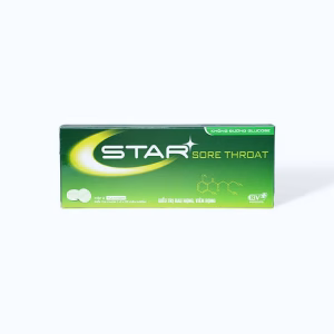 Star Sore Throat (2 vỉ x 12 viên) – Viên ngậm giảm đau họng