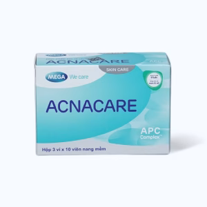 Thực phẩm bảo vệ sức khỏe MGWC Acnacare hỗ trợ giảm tiết bã nhờn, mụn trên da (Hộp 30 viên)