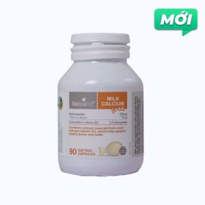 Viên uống Bioisland Milk Calcium For Kids Bổ sung Canxi, K2 và D3 cho trẻ (Hộp 90 viên)