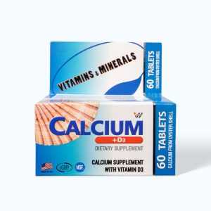 Viên uống VH-Calcium D3 hỗ trợ xương chắc khỏe (Hộp 60 viên)