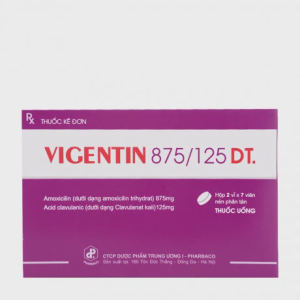 Vigentin 875/125 DT (2 vỉ x 7 viên) - Kháng sinh điều trị nhiễm khuẩn phổ rộng