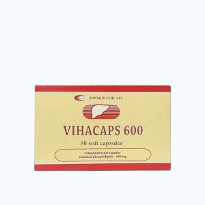 Viên nang Vihacaps 600mg điều trị viêm gan, xơ gan (5 vỉ x 10 viên)