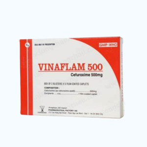 Viên nén Vinaflam 500 mg kháng sinh điều trị nhiễm khuẩn (2 vỉ x 5 viên)