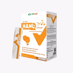 Dung dịch Dạ Dày Nano Viphar hỗ trợ giảm viêm loét dạ dày (Hộp 20 gói x 10ml)