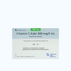 VITAMIN C KABI AMP IM/IV 500MG /5ML 6 ống