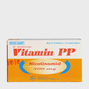 Viên nén Vitamin PP 500mg điều trị bệnh pellagra (10 vỉ x 10 viên)