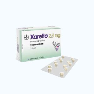 Viên nén Xarelto 2.5mg điều trị, phòng ngừa huyết khối tĩnh mạch (1 vỉ x 14 viên)
