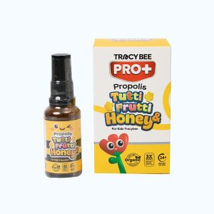 Thực phẩm bảo vệ sức khỏe Tracy Bee Xit Keo Ong For Kids Frutti & Honey giúp giảm đau họng, viêm họng (Chai 30ml)
