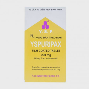 Viên nén Ysp Uripax 200mg giảm đau do co thắt (10 vỉ x 10 viên)