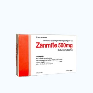 Viên nén Zanmite 500mg kháng sinh điều trị nhiễm khuẩn (1 vỉ x 10 viên)