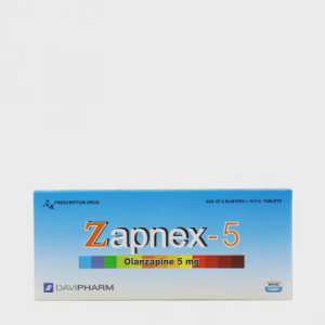 Viên nén Zapnex 5mg điều trị bệnh tâm thần phân liệt (6 vỉ x 10 viên)