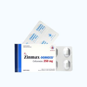 Viên nén Zinmax-Domesco 250 mg kháng sinh điều trị nhiễm khuẩn (1 vỉ x 10 viên)