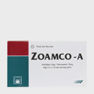 Viên nén Zoamco - A 5mg/10mg trị tăng cholesterol máu, phòng ngừa bệnh tim mạch (2 vỉ x 10 viên)